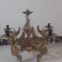 لوستر پنج شاخه|لوستر و چراغ آویز|چهارباغ, |دیوار