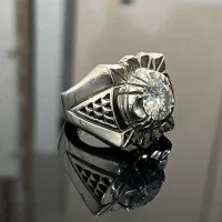 انگشتر الماس  موزانایت