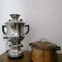 سماور برنجی قابلمه مسی|سماور، چای‌ساز، قهوه‌ساز|مشهد, سیس‌آباد|دیوار