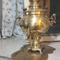 سماور برنزی روسی سنگین