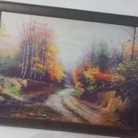 تابلو زیبای منظره پاییزی