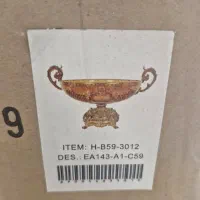 میوه خوری و شکلات خوری کریستال پایه برنج آب طلا|ظروف سرو و پذیرایی|مشهد, شهید فرامرز عباسی|دیوار