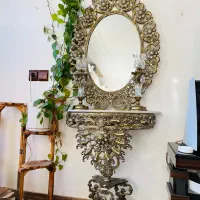 آیینه شمعدان|صنایع دستی و سایر لوازم تزئینی|گنبد کاووس, |دیوار