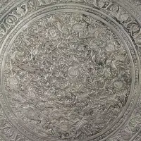 سینی مسی قدیمی قلم کاری شده