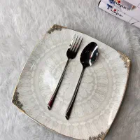 قاشق چنگال یونیک  ضخیم  استیل نگیر