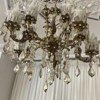 2عدد لوستر برنز پنج شاخه ده شعله