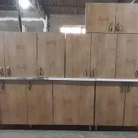 دست کامل کابینت دست دوم با صفحه و سینک و سبد