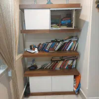 کتابخانه ویترین بسیار شیک و جادار و کاربردی|کتابخانه، شلف، قفسه‌های دیواری|تهران, شهرک آزمایش|دیوار