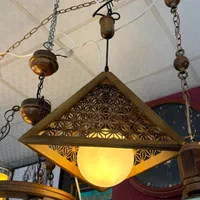 لوستر آویز چراغ چوب روسی آشپزخانه اتاق راهرو