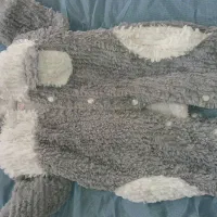 سرهمی دورو سفید طوسی دخترانه پسرانه