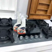 چربی بر چدن گاز و فیلتر هود مارلینو