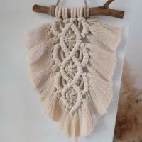 برگ مکرومه  و اویز