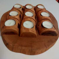 جا شمعی چوبی|مجسمه، تندیس، ماکت|تهران, نارمک|دیوار