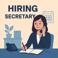 استخدام منشی خانم حقوق ثابت ۱۵ میلیون