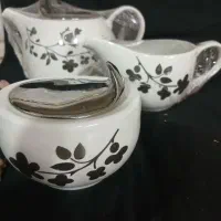 ست قوری و قندان و شکر ریز چینی اصل،قندانهای بلور