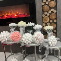 دسته گل عروس مصنوعی/لاله/ رز/ شیپوری/ ارکیده