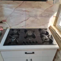 گاز رو میزی اخوان همراه با میز MDF