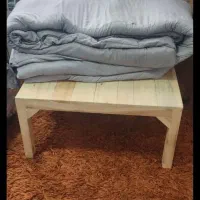 کرسی چوبی همراه لحاف، میز، هیتر بالشت|بخاری، هیتر، شومینه|کرج, جهان‌شهر|دیوار