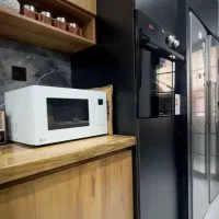 کابینت هایگلاس مشکی و طرح چوب|مصالح و تجهیزات ساختمان|گرگان, |دیوار