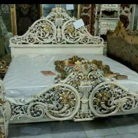 سرویس تختخواب دونفره تمام چوب مدل جام