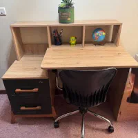 سرویس خواب ژیک/ تخت دو طبقه/میزتحریر/کمد/دراور|تخت و سرویس خواب|تبریز, |دیوار