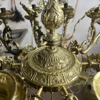 ساخت انواع لوستر برنزی|لوستر و چراغ آویز|کاشان, امیرکبیر|دیوار