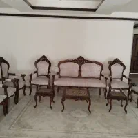 مبل سلطنتی ۸نفره بدون عسلی میز جلو