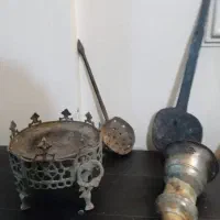 لوازم عتیقه قدیمی ، مسی ،منبت شبکه، ورشو ،منقل تک|کلکسیون اشیاء عتیقه|تهران, بهار|دیوار