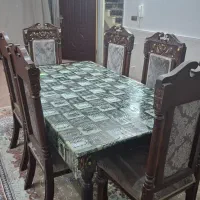 میز ناهارخوری چوب راش طرح ویونا|میز و صندلی غذاخوری|زنجان, |دیوار