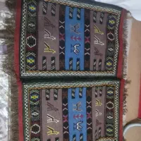 گلیم پادری دست بافت کرمانج|گلیم، جاجیم، گبه|بجنورد, |دیوار