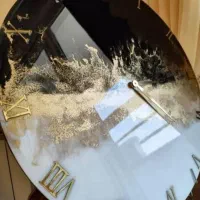 ساعت دیواری رزینی دست ساز  جدید