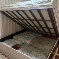 تخت دونفره  ۱۸۰ در ۲ متر ام دی اف جک دار با تشک نو