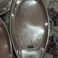 سه عدد دیس برنج بزرگ و یک عدد سینی سماور