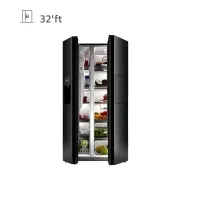 یخچال ساید لمبرت جی پلاس، مشکی استیل ، قیمت قبل