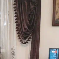 پرده پذیرایی سالم مخمل ترک