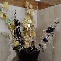 گل کریستالی برای گلدان بزرگ