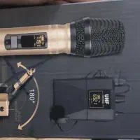 میکروفن UHF بیسیم دو دسته برند cherman