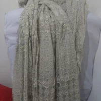 پرده شاین دار پانچ سالم و پرده تور پذیرایی