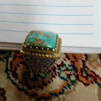 انگشتر نقره فیروزه طبیعی نیشابور