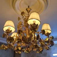 ست آباژور و لوستر بسیار  تمیز نو