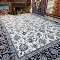 فرش ۹ متری افشان گل ابریشم اعلابافت آکبند