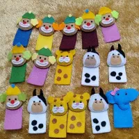 عروسک انگشتی و سرکلیدی نمدی