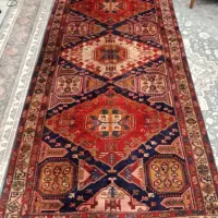 فرش کناره دستباف طرح قشقایی