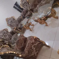 مبل 9نفره تمام چوب راش و جلو مبلی|مبلمان خانگی و میز عسلی|اسلامشهر, باغ فیض|دیوار