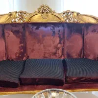 مبلمان استیل ۹ نفره به همراه میزناهارخوری و بوفه|مبلمان خانگی و میز عسلی|تهران, امیرآباد|دیوار