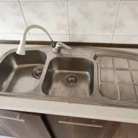 سینک ظرفشویی دوقلو در حد نو