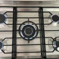 اجاق گاز استیل فردار ایتالیایی دوو فر فن دار لمسی