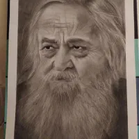 سفارش تابلو چهره سیاه قلم|تابلو، نقاشی، عکس|اصفهان, جاوان|دیوار