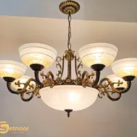 ۲ عدد لوستر ۸ شاخه مجلل و‌کلاسیک باحباب یدک(۱جفت)|لوستر و چراغ آویز|تهران, اقدسیه|دیوار