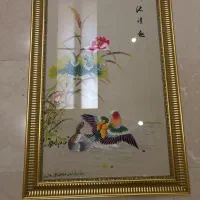 تابلو سوزن دوزی چینی  قدیمی و عتیقه